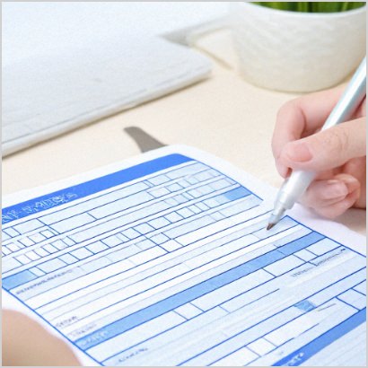 お申し込み用紙のご記入